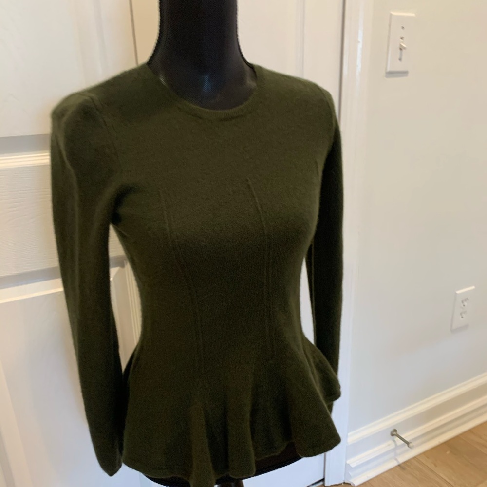Dark green cashmere sweater